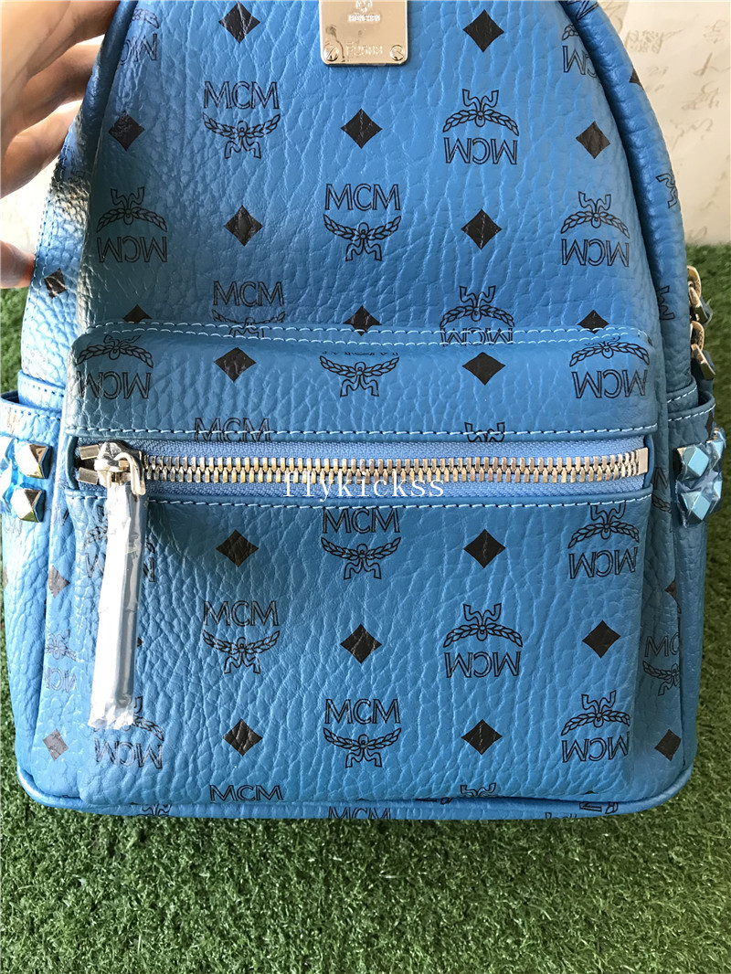 MCM Blue Backpack